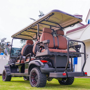 Carrito de Golf Eléctrico de 4 Plazas con Asientos Acolchados y Conducción Suave para Jardín, Campo de Golf y Caminos Privados - Product Image 3