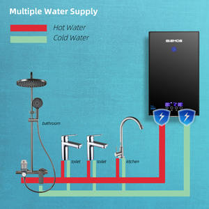 Calentador de Agua Eléctrico Instantáneo de Alta Calidad para Baño, 220v 230v, Calentamiento en 5s, el Mejor Calentador de Agua <span class=keywords><strong>sin</strong></span> Tanque - Product Image 6