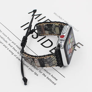 <span class=keywords><strong>Correa</strong></span> de Reloj Ajustable Hecha a Mano Estilo Boho con Piedras Preciosas <span class=keywords><strong>Turquesa</strong></span> Naturales Desmontables - Product Image 4