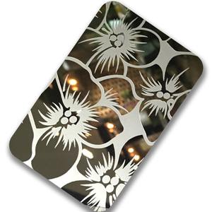 Vente en gros de feuilles d'acier inoxydable SUS gravées circulaires de 0,2 mm d'épaisseur, personnalisées, de haute qualité pour les intérieurs - Product Image 5