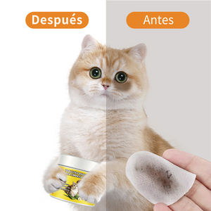 Toallitas de Limpieza Ocular Redondas para Perros y Gatos, 100 Unidades, 5 cm de Diámetro, Limpieza Suave con Aloe Vera y Manzanilla - Product Image 2