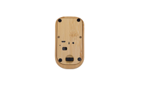 Souris de bureau silencieuse USB pour ordinateur portable Mini souris sans fil de bureau en bois de bambou écologique