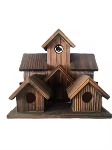 Nichoirs pour oiseaux et insectes de jardin, mangeoires automatiques à graines pour oiseaux en bois, mangeoires pour oiseaux à suspendre pour l'extérieur - Product Image 2