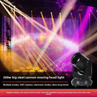 Mini projecteur LED mobile 200W DMX512 professionnel pour scène, DJ, discothèque, bar, club, spectacle en direct, éclairage d'événements