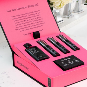 Ensemble de boîtes cadeaux rigides de luxe personnalisées à double couche, fermeture magnétique, doublure en éponge, laminage mat, emballage en carton haut de gamme - Product Image 1