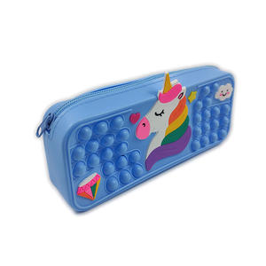 Estuche de Lápices de Silicona de Gran Capacidad con Diseño de Unicornio, Creativo, para Estudiantes de Primaria, Modelo ABI - Product Image 2
