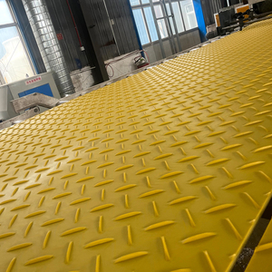High Quality Durable 4X8 Temporary Ground Protection Road Track Mat Custom Cutting Moulding Included HDPE PE <strong>Plastic</strong> <strong>Sheets</strong> - Product Image 1