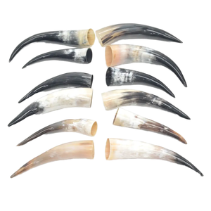 Corne à boire Viking de qualité supérieure inspirée de la mythologie nordique, mug en corne Viking rustique pour les fêtes à thème médiéval à bas prix - Product Image 1