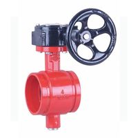 Vanne à opercule en laiton haute température Yinuo PN 16 Marine DN300 12 pouces rainurée avec actionneur électrique