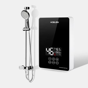 Chauffe-eau électrique instantané mural en acier inoxydable à bouton tactile, <span class=keywords><strong>best</strong></span>-<span class=keywords><strong>seller</strong></span>, certification CE, étanche IPx4, pour hôtel - Product Image 1