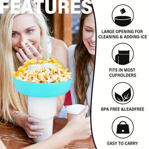 Cuenco para aperitivos para taza, anillo para aperitivos, compatible con <span class=keywords><strong>Stanley</strong></span> <span class=keywords><strong>Quencher</strong></span> 30/40OZ, vaso con asa, accesorios para tazas - Product Image 6