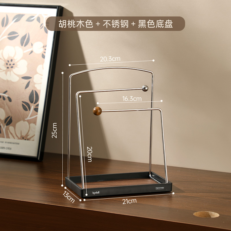 Entryway storage shelf [Walnut wood]