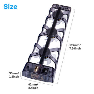 DOBE para P5 Consola Ventilador de refrigeración Consola de <span class=keywords><strong>juegos</strong></span> Enfriador Control de temperatura inteligente <span class=keywords><strong>3</strong></span> Ventiladores Sistema Estación Plays 5 - Product Image 4