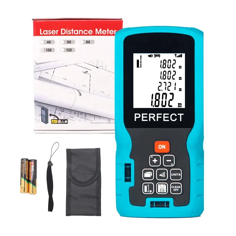 Jsperfect medidor de distância a laser digital, venda quente, medidor digital de distância a laser 100m, medidor de distância a laser, entrega rápida, 0.1 ~ 3s