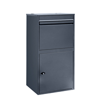 Boîte aux lettres murale intelligente pour colis, en acier métallique imperméable, pour usage domestique, extérieur, livraison de colis