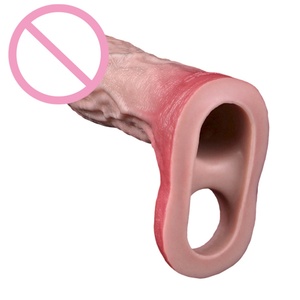 Reusable Realistic Penis Sleeve Extender Condom Delay Ejaculation Dick Enlargement Adult Goods Sex Toys for Men - Product Image 3