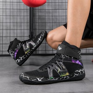 Zapatillas de Lucha Libre Personalizadas de PU con Malla, Diseño Profesional, para Entrenamiento de Fisicoculturismo, Gimnasio, Boxeo, para Hombre, Verano - Product Image 4