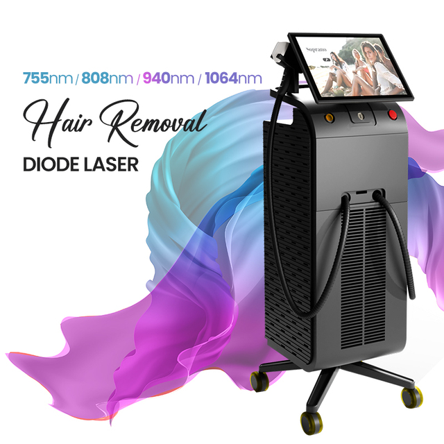 Top Selling Beauty Products Professional 808nm 755nm 940nm 1064nm Diode 4 Wavelength Laser for Hair Removal Laser Machine
