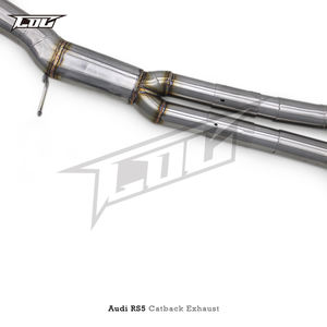 Échappement sport à soupapes COC pour <span class=keywords><strong>Audi</strong></span> RS4/<span class=keywords><strong>RS5</strong></span> B9/B9.5 2.9T 2017-2024, tuyau d'échappement en acier inoxydable, embouts noirs RS - Product Image 3