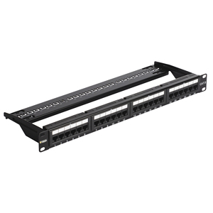 แผงแพทช์ VIMAR 24 พอร์ต Cat6 UTP สำหรับติดตั้งบนแร็ค 1U - Product Image 1