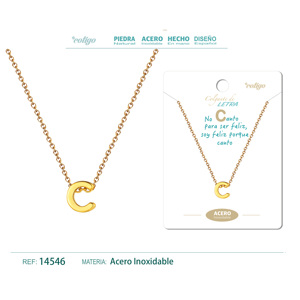 Collar de Cadena de Eslabones Chapado en Oro Cotigo de Moda con Diamantes y Perlas con Estilo Religioso y Clásico para Regalos - Product Image 1