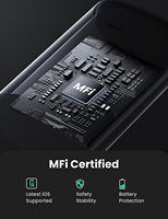 Kabel USB C ke iOS UGREEN US171 3FT Bersertifikasi MFi, Pengisian Cepat PD, Kabel Data USB 8 pin TPE untuk iPhone 14 13 12
