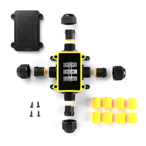 Boîtier de jonction étanche en plastique M686 IP68, connecteur de câble extérieur 4 voies pour éclairage et câblage - Product Image 3