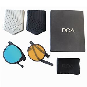 Lunettes de soleil personnalisées pliantes ultra-minces pour hommes, marque de luxe <span class=keywords><strong>Rova</strong></span>, lunettes de soleil polarisées unisexe, lunettes de soleil pliables pour femmes, vente en gros - Product Image 2