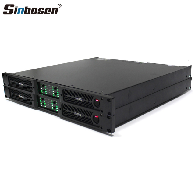 Sinbosen D4-3000 Big Power Line Array Amplifier 4 Canales 20000wastt Amplificador De Potencia