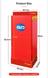 Factory Direct Custom Spring Loaded Pop Up Lift Vertical Display Vendor For Beverage