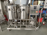 Réservoir de nettoyage CIP industriel en acier inoxydable de 50 L avec pompe et contrôle de chauffage pour l'alimentation et les boissons