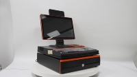 Sistema POS Completo de 15.6 Pulgadas con Impresora Integrada de 58mm, Cajón de Efectivo, Sistema de Pedidos, Caja Registradora, Certificación CE/FCC, Táctil de Diez Puntos