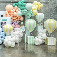 La décoration de ballon chaud de mariage jaune peut être socle de fête d'anniversaire debout
