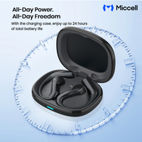 Écouteurs sans fil Miccell OEM Type-C à crochet d'oreille, oreillettes OWS True Music, écouteurs sportifs de haute qualité