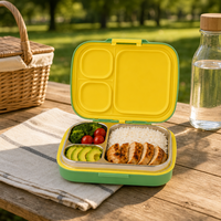 Boîte à lunch bento AIBAO sans BPA, chauffable, compatible micro-ondes et vapeur, 800 ml, compartiments, préparation de repas, plateau hermétique pour aliments pour bébés