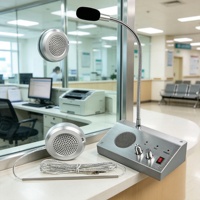 Interphone de fenêtre filaire bidirectionnel avec haut-parleur et microphone pour banque, hôpital, billetterie, gare, magasin, école