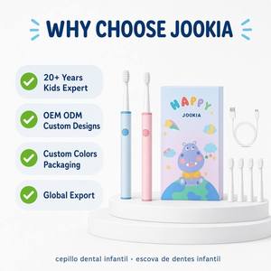 Brosse à dents sonique pour enfants OEM, Cepillo Dental Infantil, 18 000 VPM, 95 jours, IPX7, 500 mAh, Type-C, <span class=keywords><strong>Hippo</strong></span> Blue Pink CH-916 - Product Image 6