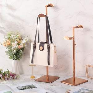 Display Stand <b>Handbag</b> Rack Metal <b>Gold</b> Holder Adjustable Height - Product Image 4