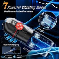 Masturbador Masculino Mrgras D011E Pro, Bomba para Pene con Pantalla LCD, Bomba de Vacío de 12 S, Funciones de Empuje, Rotación, Succión y Lamido para Hombres