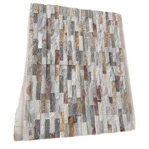 Ngoài trời trang trí Veneer đá tự nhiên <span class=keywords><strong>Slate</strong></span> văn hóa đá cho lò sưởi và bên ngoài gỉ tường màu đen tấm ốp - Product Image 3