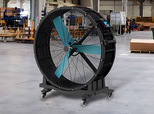 Ventilador de Piso Móvil Industrial de Alta Resistencia PMSM HVLS, Ventilador de Refrigeración Portátil Grande con Motor de Imán Permanente y Alto Flujo de Aire - Product Image 4
