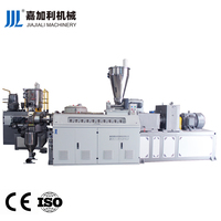 Machine de granulation de plastique, extrudeuse à double vis, fabrication de masterbatch PVC WPC, granulateur de recyclage plastique
