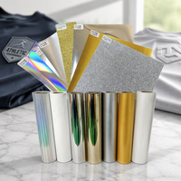 Film de transfert thermique 3D TPU Qinyu, blanc, or, argent, paillettes laser, couleur A3/A4, film TPU lavable pour impression de logo 3D en relief