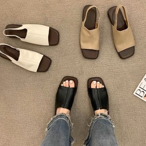 Sandalias Romanas JR Cross-Border para Mujer, Tallas Grandes 35-45, Punta Abierta, Primavera 2025, Suela Plana de Goma, Forro de Piel de Cerdo, Suaves - Product Image 3