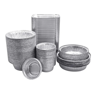 Sinh thái thân thiện vòng nhôm lá takeout container chịu nhiệt leakproof với nắp đậy cho các nhà hàng Đảng đặt hàng số lượng lớn - Product Image 1