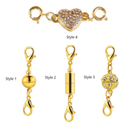 Composants de bijoux personnalisés, fournitures de bricolage avec fermoir mousqueton, fermoirs ronds et en forme de cœur, chaînes pour la fabrication de colliers et bracelets