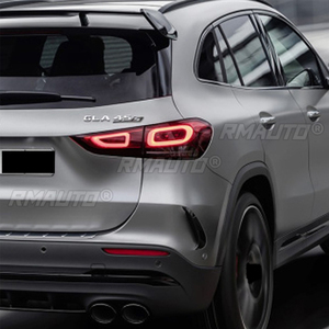 สปอยเลอร์กันชนหลังรถยนต์ ฝาครอบตกแต่งด้านข้างทั้งสองด้าน สำหรับ Mercedes-Benz H247 GLA200 GLA220 GLA250 GLA35 AMG Line 2020+ - Product Image 5