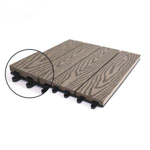Dalles de terrasse en WPC écologiques, auto-entretoisables, imperméables, en bois composite pour patio, jardin, balcon - Fournisseur d'usine - Product Image 4