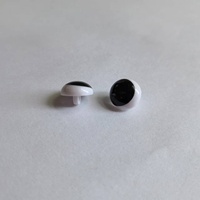 Bricolage artisanal poupée jouet accessoires plastique noir-blanc tige boutons Oblique pupille couture yeux poupée