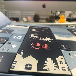 Lipack 24 días 2024 Calendario de Adviento de Navidad Caja de papel de embalaje Diseño personalizado Diy Caja de regalo vacía - Product Image 6